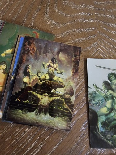 1993 Conan Trading Cards 2 Complete Sets All Chromium Comic Images - Picture 8 of 10