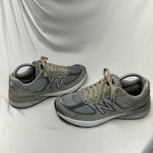 Herren New Balance 990 V5 M990GL5 Grau Schnürschuhe Wildleder Hergestellt in den USA Turnschuhe US 10 2a - Bild 3 von 9