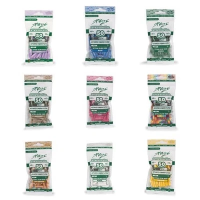 Purize Carbon Activated Extra Slim Charcoal Filter Tips Premium - 6mm / 50 pack