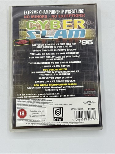 ECW Cyber Slam '96 / 1996 DVD In EXC Condition Extreme Championship Wrestling - Picture 3 of 3