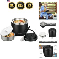 Soup Thermos Insulated Food Jar 32oz Hot Cold Vacuum Stainless Steel Lunch