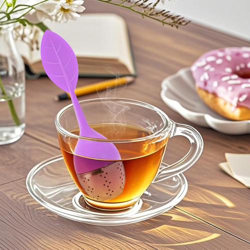 Paquete de 7infusores de te de silicona bonitos infusores de te de hojas sueltas - Foto 7 di 12