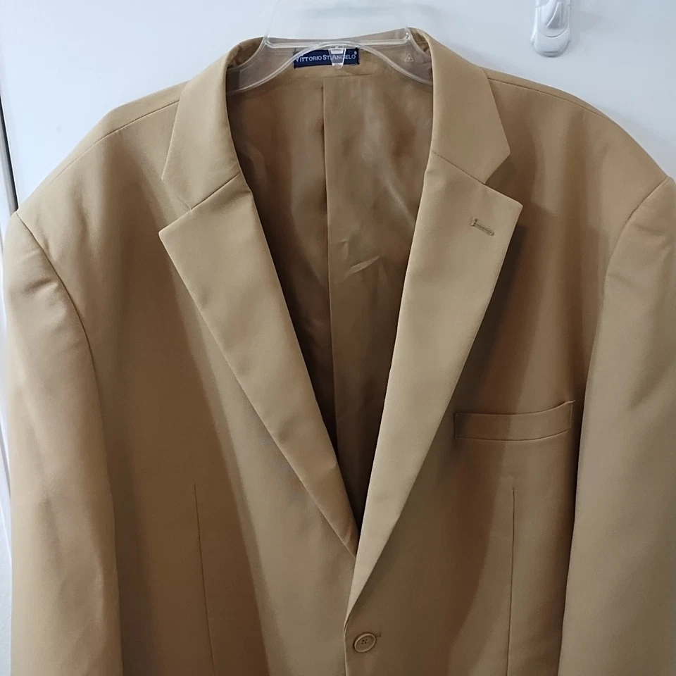 Blazer Traje Chaqueta Vittorio St. Angelo Para Hombre Largo Tostado Talla 56L Foto 2 de 4