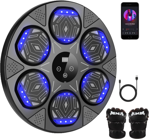 Máquina de Boxeo de Música Lishetimig,Máquina de Boxeo Montada en la Pared,Boxi Bluetooth Inteligente