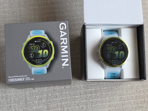 Garmin Forerunner 570 Amp Yellow 47mm GPS Running Smartwatch (010-02971-01) NEW! - Picture 6 of 9