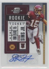 2020 Panini Contenders Optic Rookie Ticket Auto Steven Sims Jr #204 Auto 0b5