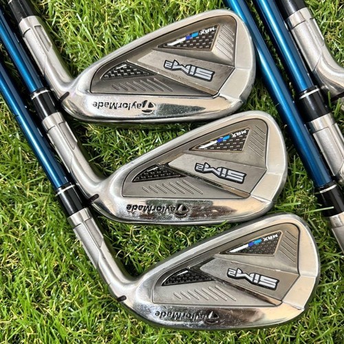 TaylorMade SIM2 MAX Iron Set 6 Clubs 5-Pw TENSEI BLUE TM60 R Flex Used good - Picture 3 of 13