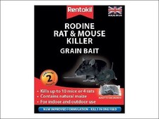 Rentokil Rodine Rat & Mouse Killer Grain Bait 2 Sachets Fast Free Delivery