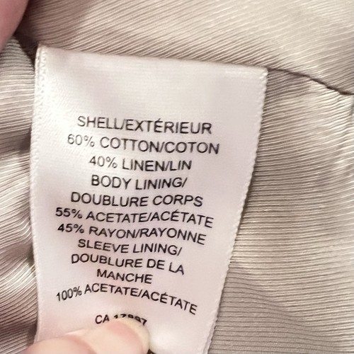 Banana Republic Linen Blend Blazer 42R Beige - Picture 4 of 12