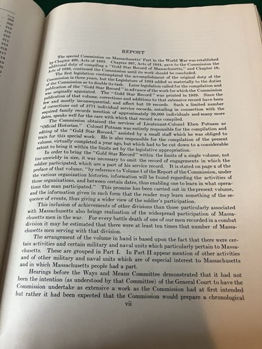 MASSACHUSETTS IN WW1 - Vol 1 Signed By Sen. William X. Wall - 1931 - w/ 3 Maps! - Picture 12 of 19