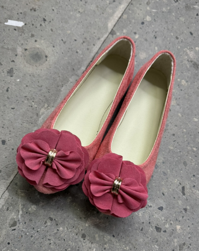 Womens Casual Ballet Flats Boat Shoes Slip Loafers Round Toe Flower Pumps - Picture 10 of 26