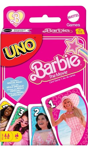 Mattel Games - UNO Barbie The Movie Card Game New 2023 Card Game, Table Top Game - Picture 1 of 9