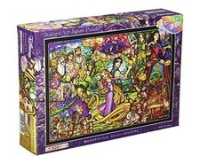 Tenyo [Made in Japan] 500 Piece Stained Art Gyutto Series Jigsaw Puzzle Disney
