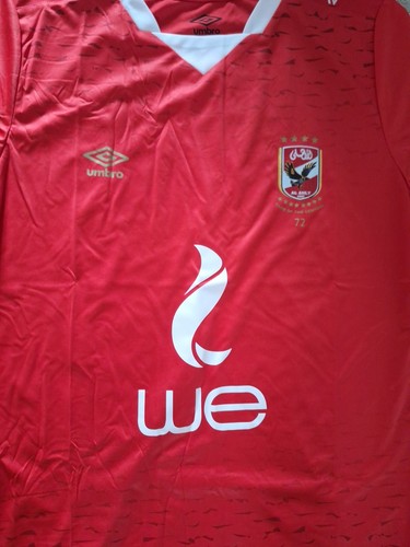 Al Ahly Egypt Football Shirt Size Large Home Shirt Bnwt Red 2021/22 - Picture 2 of 6