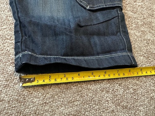 Pantalones cortos de mezclilla azul pavo real talla UK 32 - Imagen 13 de 13