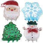 4pcs Small Hair Clips Christmas Party Claw Clips Holiday Hair Styling