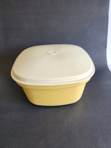 Vtg Tupperware 3 Pc Multi-Server Container Steamer Strainer  Cover Harvest Gold - Picture 12 of 13