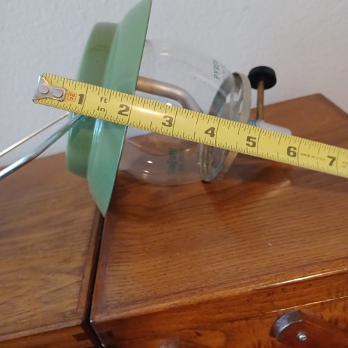 Vintage Bernz O Matic Porta Leuchte Laterne Pyrex Globus grün Made in USA - Bild 14 von 20