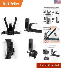 Insta360 Accessories Kit: 360 Rotating Mount, Chest Harness Waterproof Straps