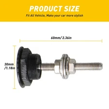 Auto Car Push Hood Release Button Quick Pins Clip Lock Bonnet Bumper Latch Set