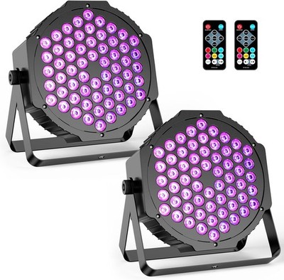 RGB Stage Lights 90W LED 2 Pack DMX Sound Active