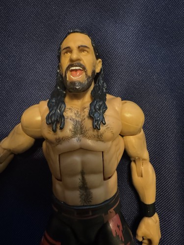 WWE Seth Rollins Elite 93 2021 HDF21 With Boots And Knee Pads, Long Hair - Picture 6 of 8