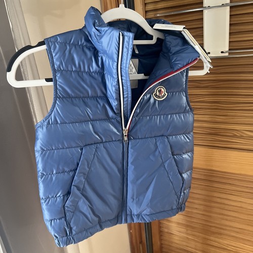 Moncler Apatou Big-kids Vest Blue Sz8A MSRP $550👸🏽 - Picture 3 of 9