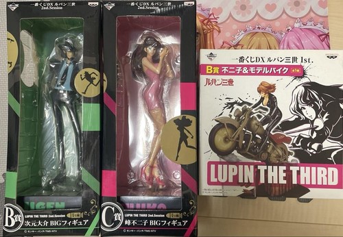 Lupin der Dritte Ichiban Kuji DX 1st 2nd B C Prize Figur Set Fujiko Jigen Bike