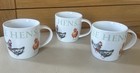 Price & Kensington Farmhouse Hens Mugs x 3 Fine Porcelain Tea Coffee - 250ml
