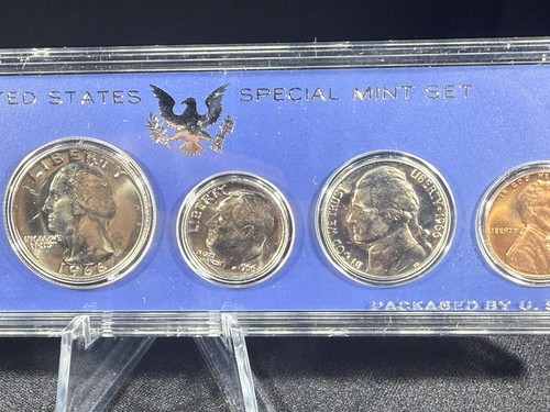 1966-Juego especial de acuñación (SMS) juego de 5 monedas con Kennedy de plata en OGP ¡GUAU! - Imagen 5 de 9
