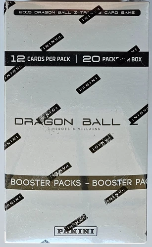 Dragon Ball Z Heroes & Villains Box 20 Card Packs Factory Sealed NEW DBZ Panini