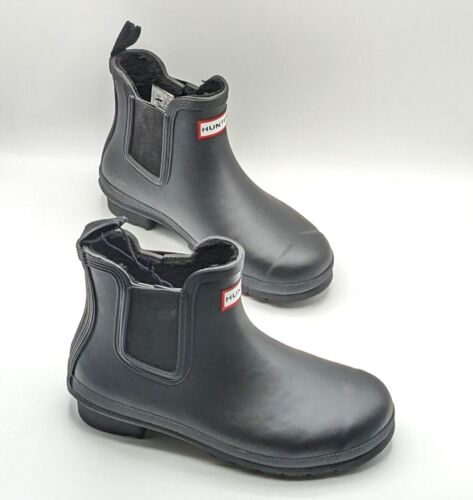 Stivali da pioggia impermeabili da donna Hunter "Original Insulated Chelsea" (nero) - NUOVI - Foto 15 di 24