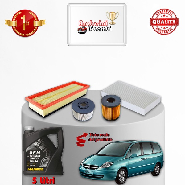 Kit Filter Und ÖLwechsel Citroen C8 2.0 Hdi FAP 120KW 163CV 2010-image