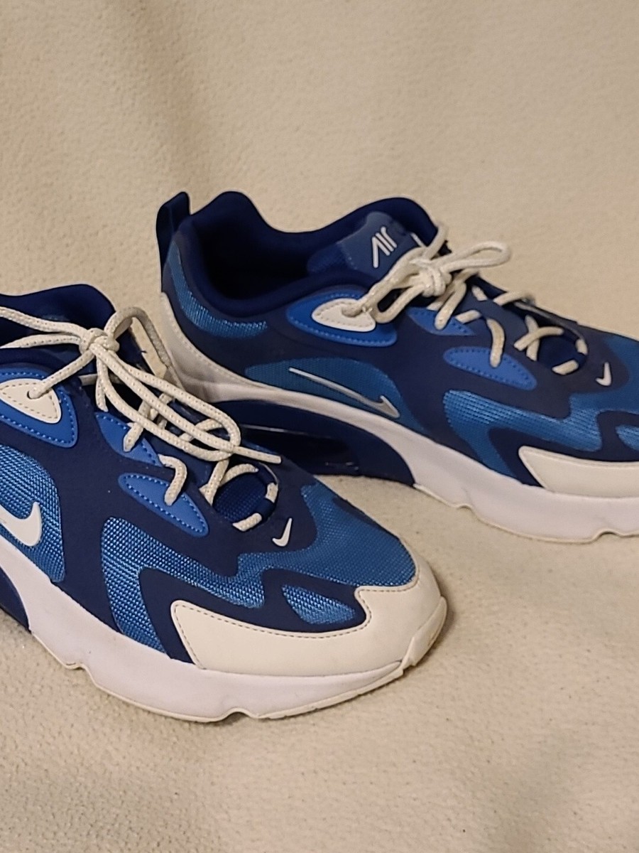 air max 200 blue and white