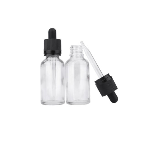 10/30ml Clear Glass Bottle Pipette Empty Oil Aromatherapy Eye Dropper Bottles UK - Picture 9 of 19