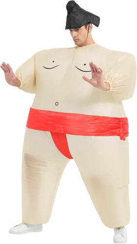Inflatable Sumo Wrestling Fat Suits Adult Blow Up Wrestler Suit Party Halloween - Picture 37 of 54