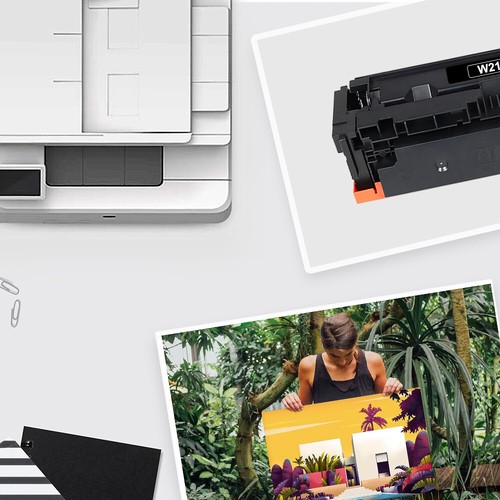 W2110A For HP 206A Toner Color LaserJet MFP M283fdw M283cdw M255dw M282nw NoChip - Picture 11 of 18