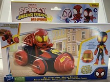 Marvel Spidey & His Amazing Friends Web-Spinners Miles w/ Drill Spinner Toy NIB