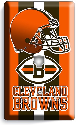 CLEVELAND BROWNS FUSSBALL TEAM LICHTSCHALTER AUSLASS WANDPLATTE ABDECKUNG MANN HÖHLENKUNST - Bild 8 von 30