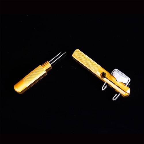 2 PEZZI Lenza da Pesca String Knotter Metallo Gancio Cravatta Strumento Legatura Rapida - Foto 4 di 12
