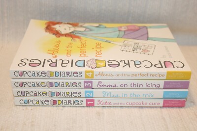 4 Cupcake Diaries Series Chapter Books by Coco Simon Vol. 1, 2, 3, 4 Paperback