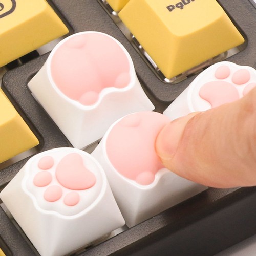  4 Pcs Katzenklauenschlüsselcap Katzenschlüsselkappen Kawaii-Tastenkappen - Afbeelding 12 van 12
