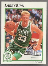 1991-92 NBA Hoops Larry Bird Basketball Card #9 Boston Celtics