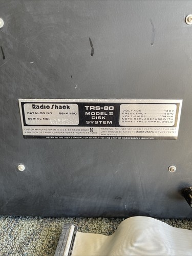 Vintage Tandy Radio Shack TRS-80 8 Inch Floppy Model II Disk System 26-4160 - Picture 12 of 13