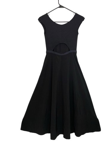 Athleta XXS Ryder Kleid schwarz 988525 Midi Reise Pendler Passform ausgestellte Taschen SCHÖN - Bild 1 von 14