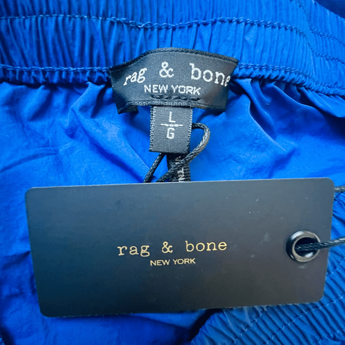 RAG & BONE Penn Pull-On Shorts, Relaxed Fit, Size Large (14/16), Blue, NWT - Picture 10 of 11