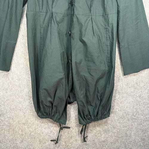 Oska Jacket Womens Size UK 12 Green Lightweight Slim Mac Coat Pockets Striped - Picture 6 of 12