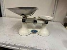 Vintage White Cast Iron F J Thornton Kitchen Balanced Scales Silver Pans Home