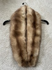Vintage Genuine Mink Collar Old Hollywood Glamour Soft
