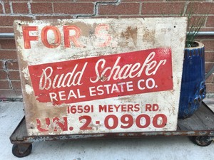 Detroit-Sign-Budd-Schaefer-Real-Estate-Wood-Distressed-Weathered-Vintage